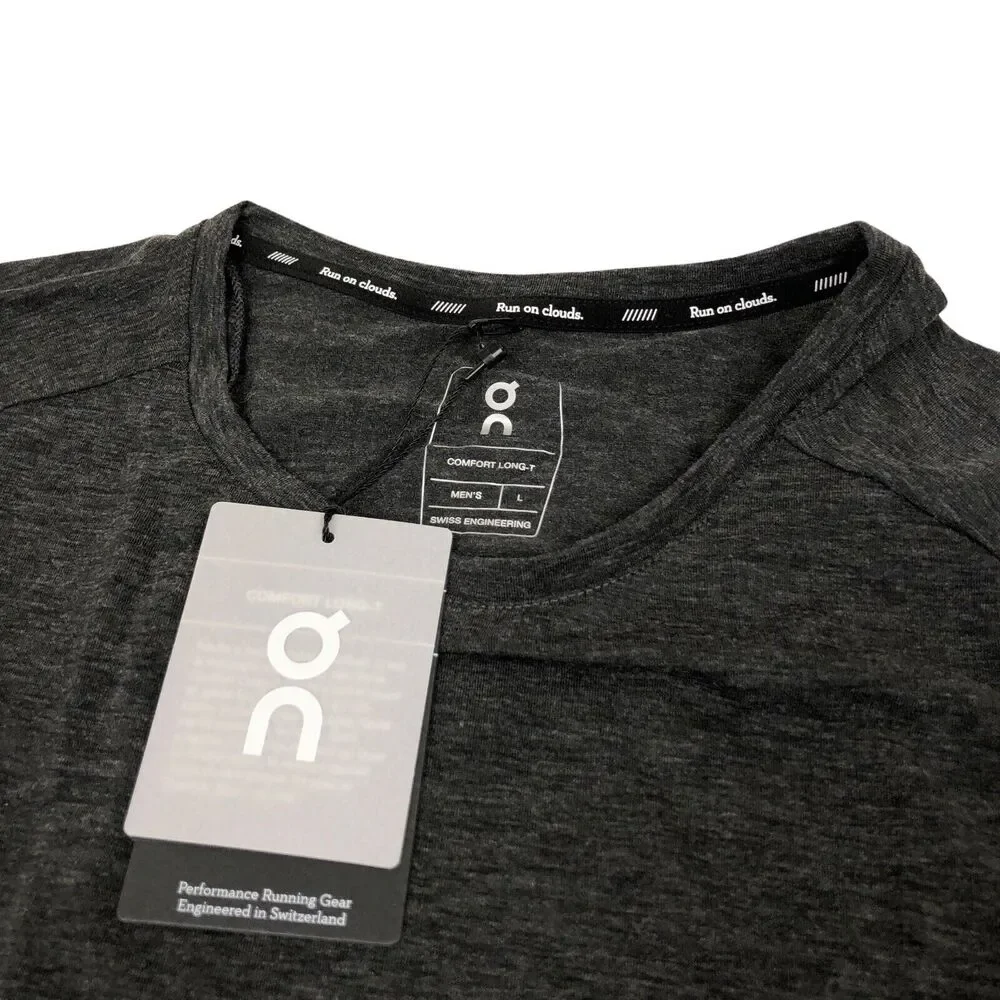 NEW On Cloud On Running Long Sleeve T Shirt Comfort Long T Mens Large Gray - Picture 5 of 11